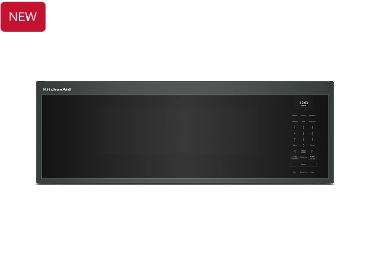 A KitchenAid® Smart Low Profile Microwave Hood Combination with Dual Fan Ventilation.