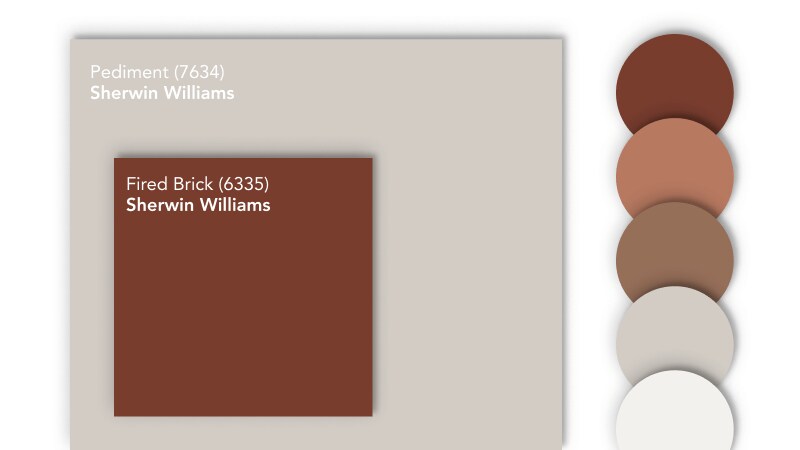 An assortment of different paint swatches and colors. 