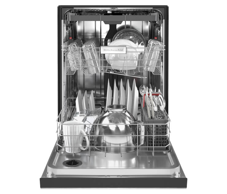 A 39 dBA Dishwasher in PrintShield™ Finish with Third Level Utensil Rack