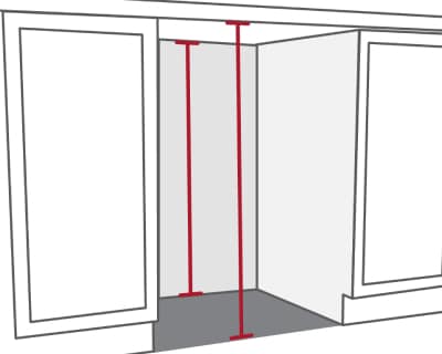 Height of a dishwasher cutout