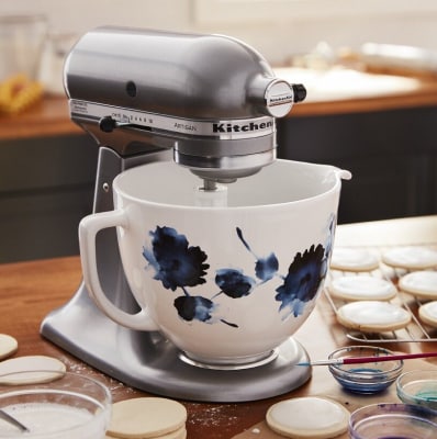 KitchenAid® 5 Quart Ink Watercolor Patterned Ceramic Bowl KitchenAid® 5 Quart Ink Watercolor Patterned Ceramic Bowl