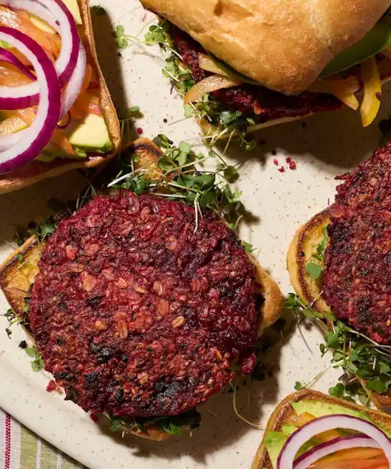 A plant based burger.