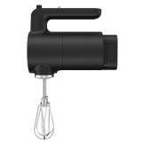A stand-alone Black Matte KitchenAid Go™ Cordless Hand Mixer.