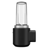 A stand-alone Black Matte KitchenAid Go™ Cordless Personal Blender.
