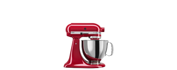 A KitchenAid® Stand Mixer.