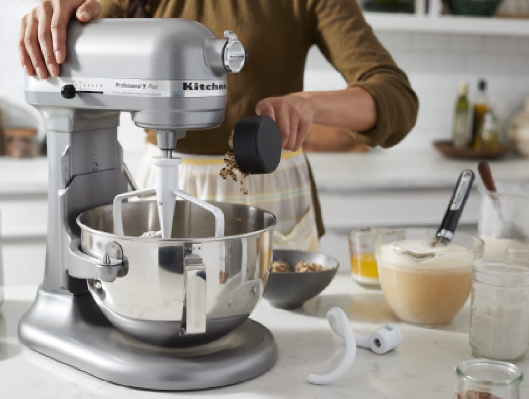 A bowl-lift KitchenAid® stand mixer