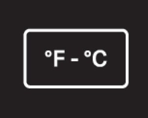 ºF - ºC temperature button