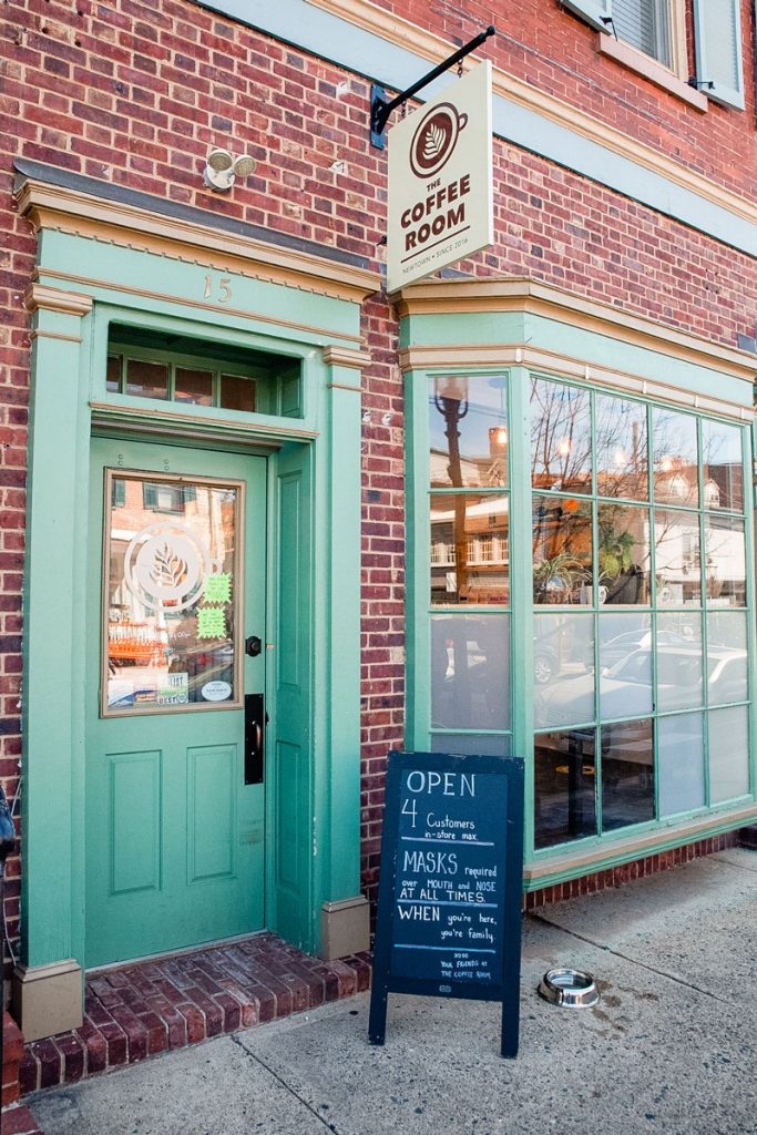 The large entrance to The Coffee Room.