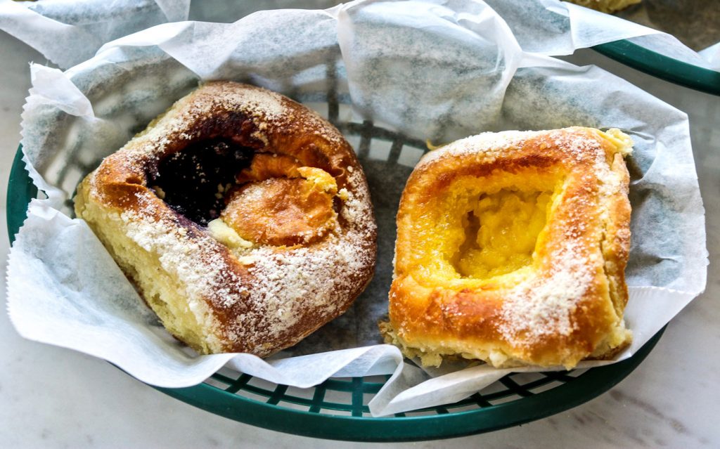 A basket of sweet kolaches.