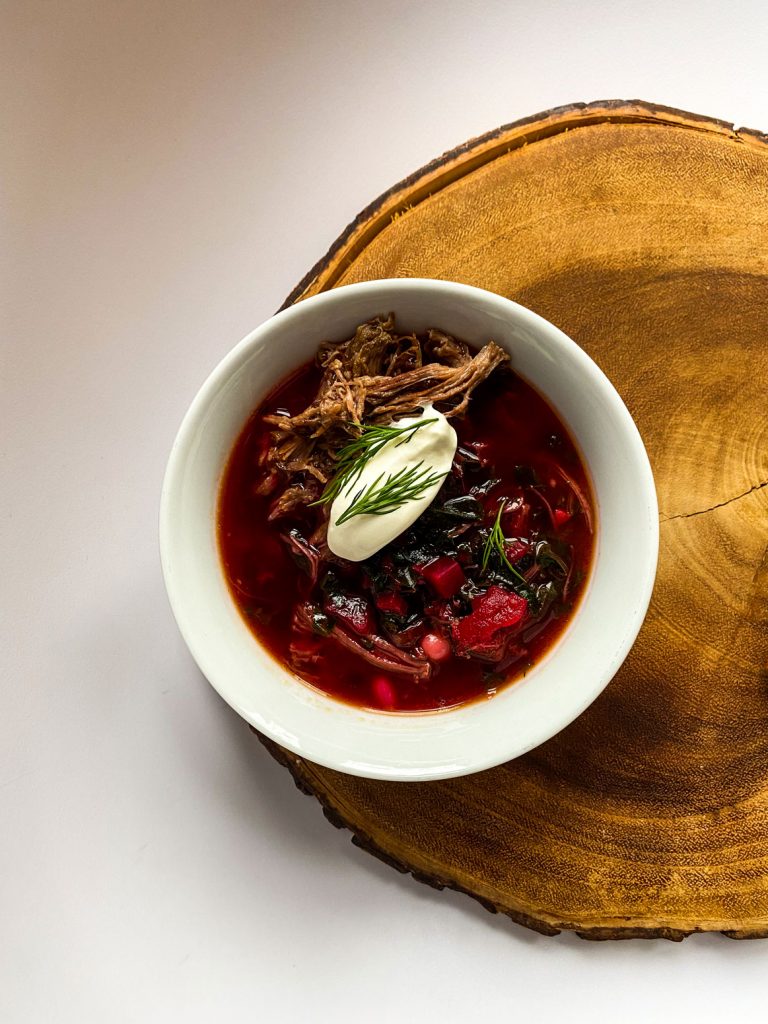 Beetroot soup.