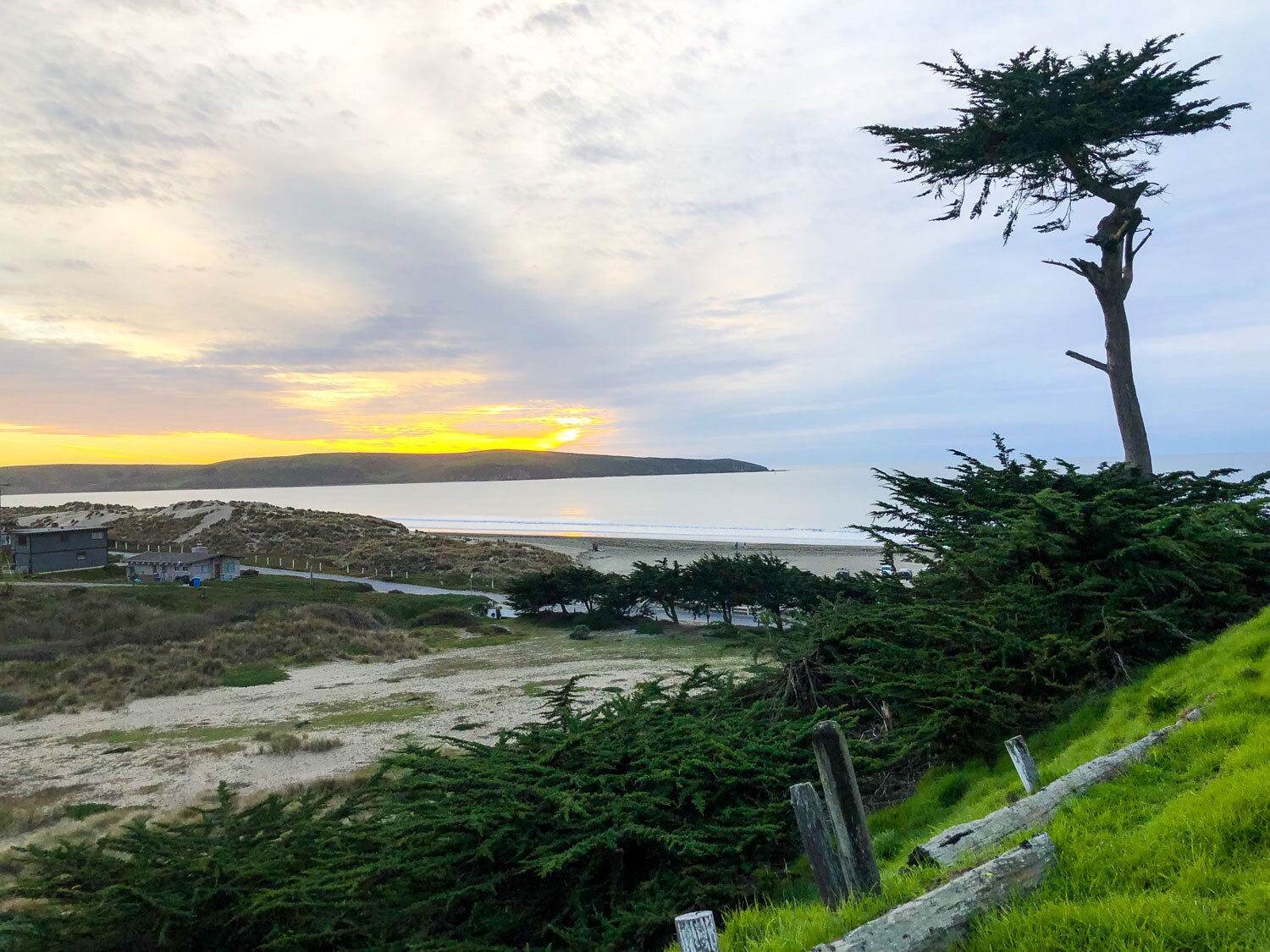 The coastal views from Dillon Beach Coastal Kitchen.