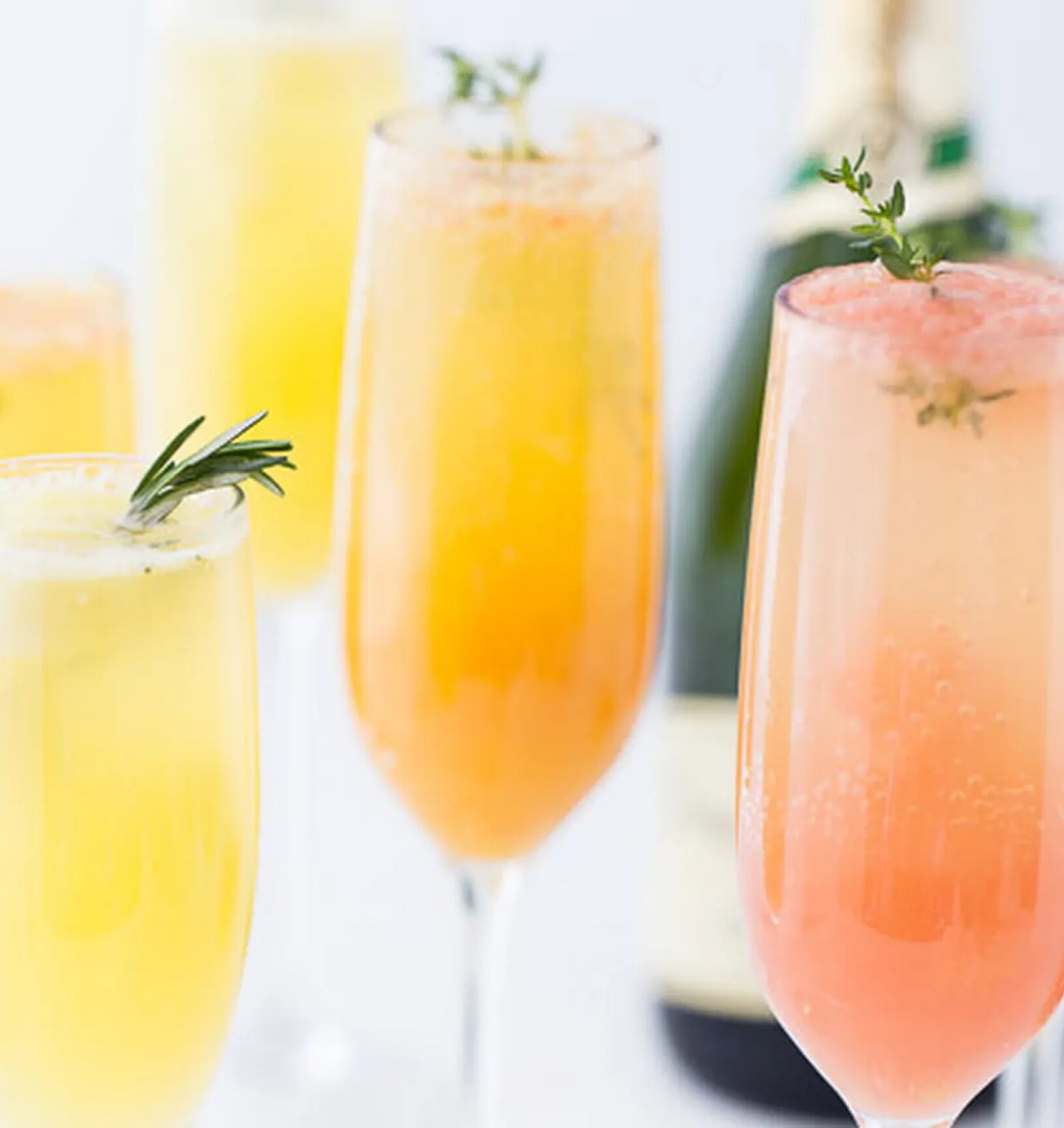 A set of mimosas.