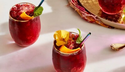 Hibiscus Sangria Mocktail