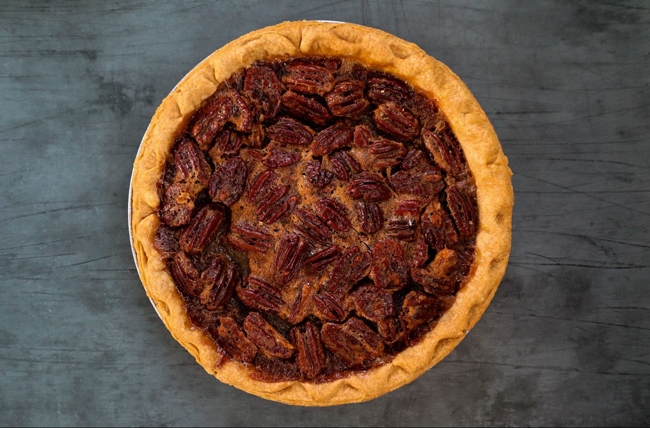 A freshly baked pie.