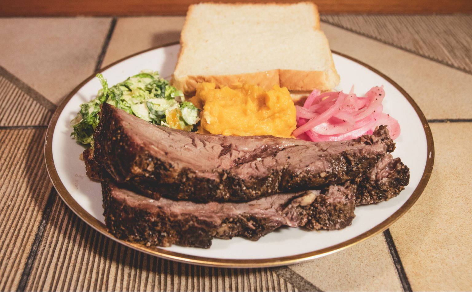 A dish filled with classic Sephardic cuisine.