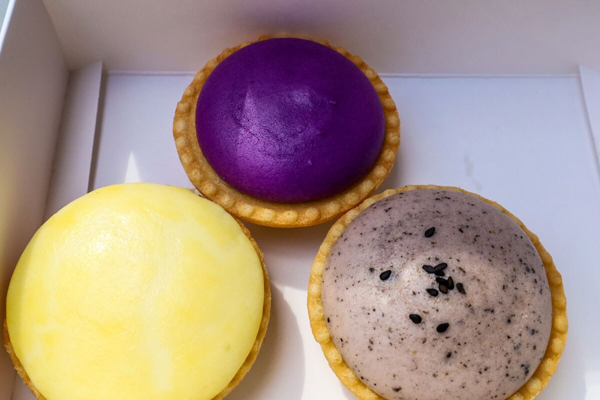 A box of cheese tarts.