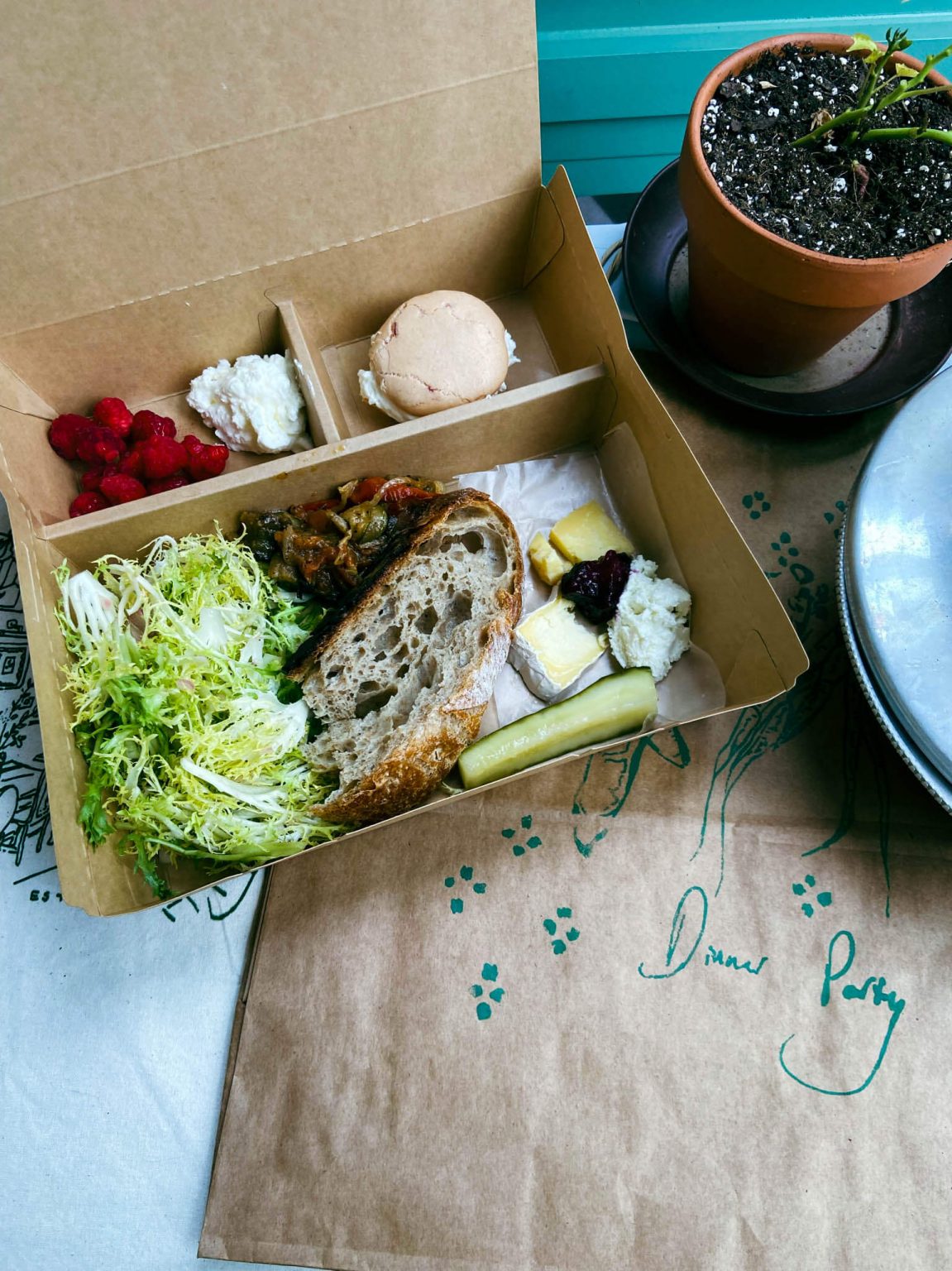 A salad picnic box from Dinner Party.