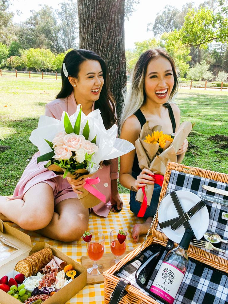 Two people happily posing for a photo.