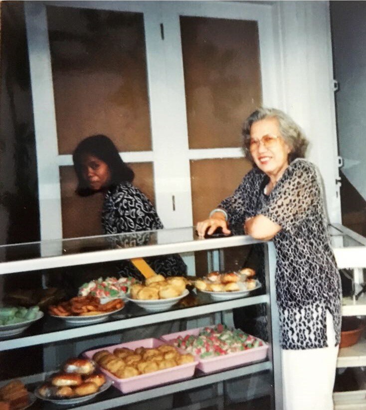 Two women smiling for a photo.