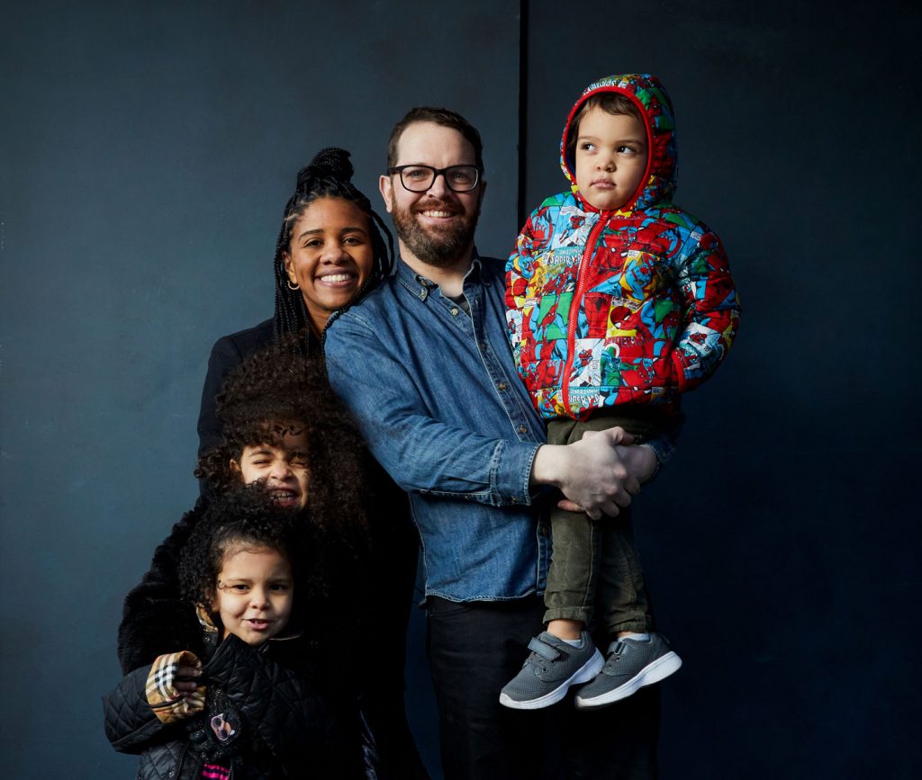 A photo of Petrushka and Nick and their family.