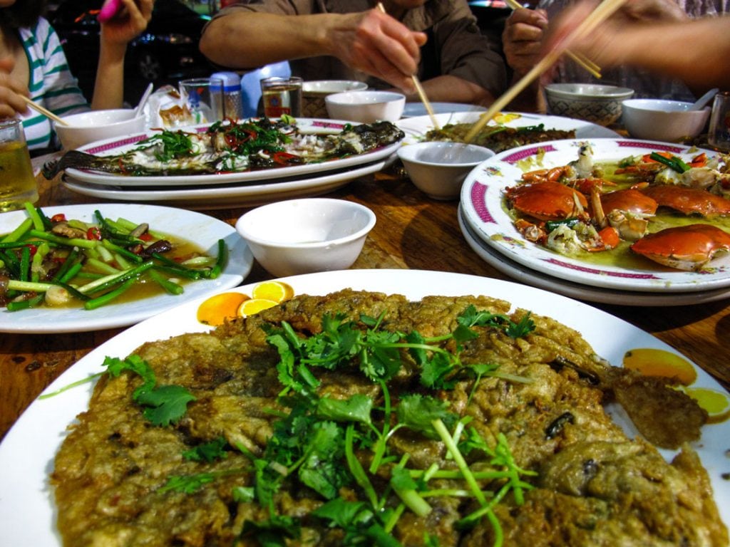Several dishes of Teochew food.