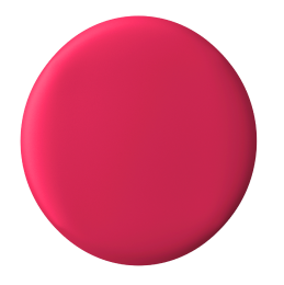 A paint chip featuring the Hibiscus color.