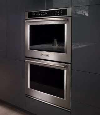 Stainless steel double wall oven