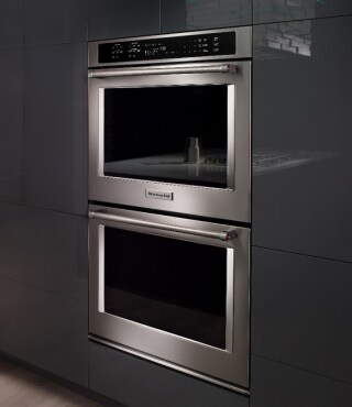 Stainless steel double wall oven