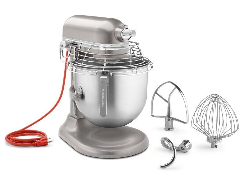 NSF® certified commercial series 8 quart bowl-lift stand mixer with stainless steel bowl guard and 1.3 HP motor