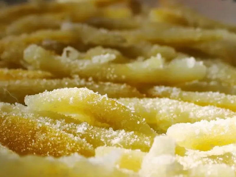 Candied lemon peel.