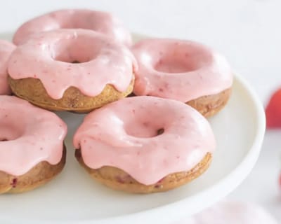 Strawberry donuts