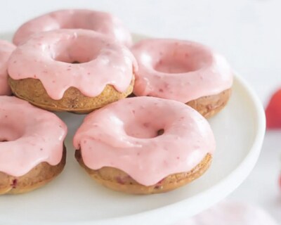 Strawberry donuts