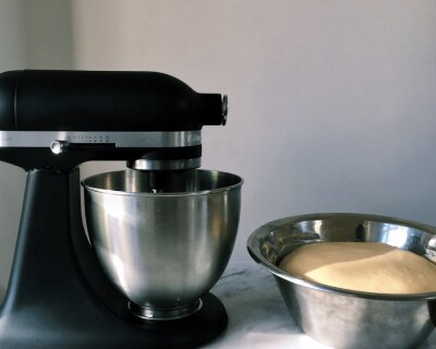 Black KitchenAid® stand mixer