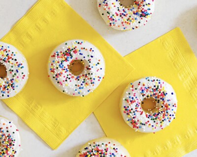 Brown butter vanilla bean mini doughnuts