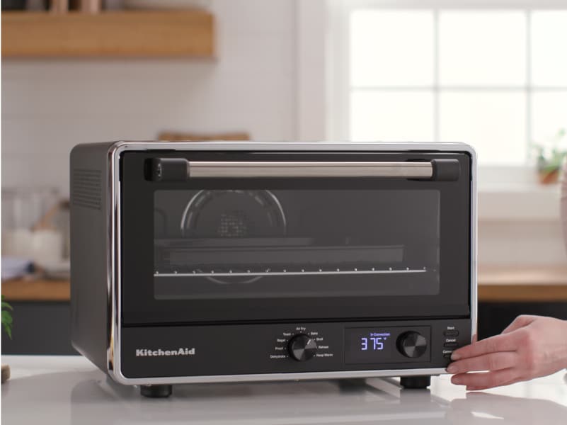 A KitchenAid® countertop oven.