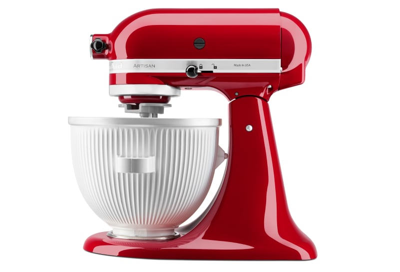 A KitchenAid® Ice Cream Maker Attachment.