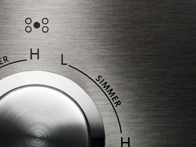 Gas cooktop burner knob