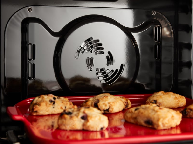 A convection fan oven blade