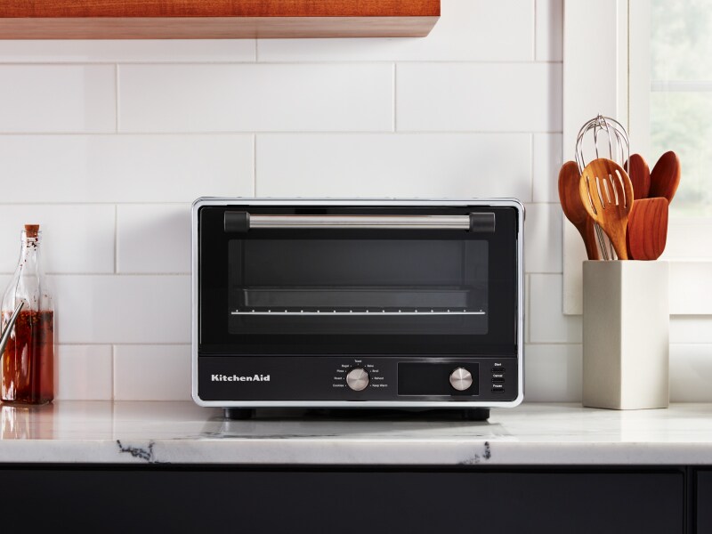 KitchenAid® countertop oven on white counter KitchenAid® countertop oven on white counter