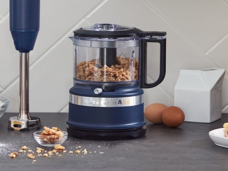 Ground almonds in a KitchenAid® food processor Ground almonds in a KitchenAid® food processor