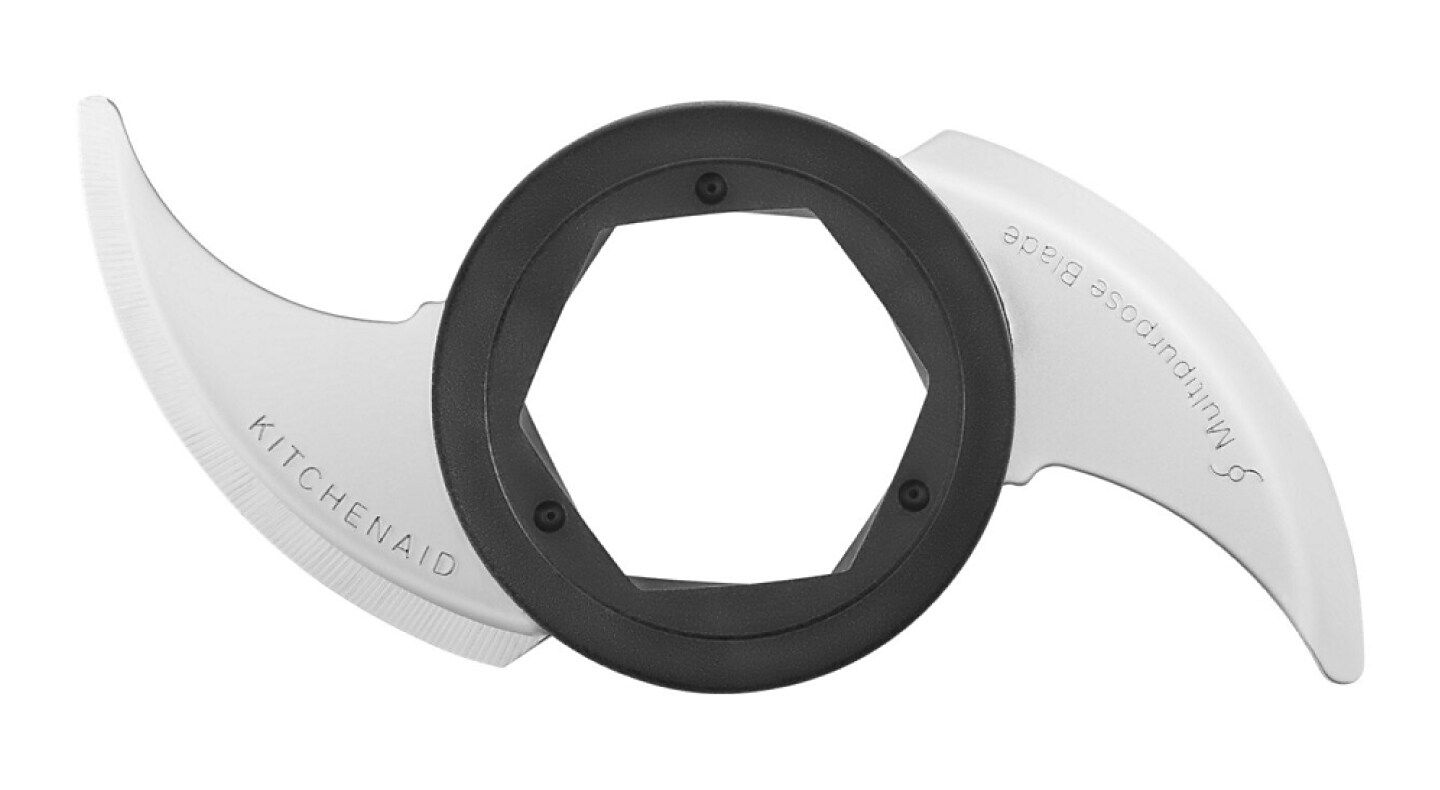 The Multi-Purpose Stainless Steel Blade of a KitchenAid® food processor The Multi-Purpose Stainless Steel Blade of a KitchenAid® food processor