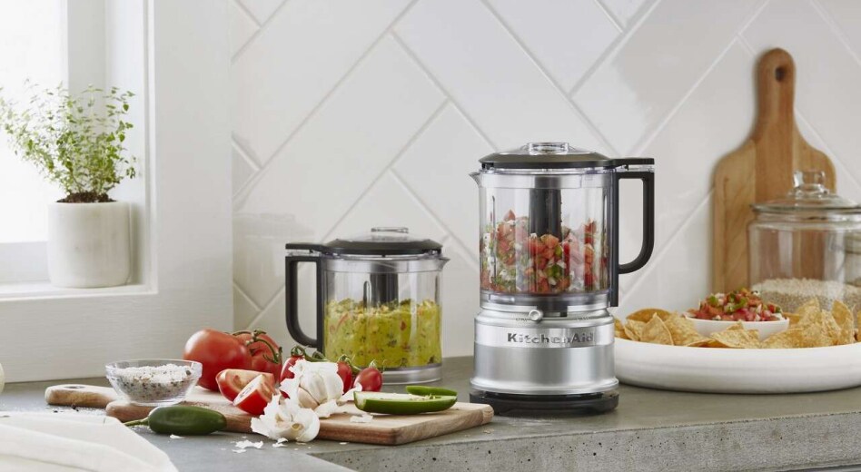 KitchenAid® Food Processors with salsa and guacamole