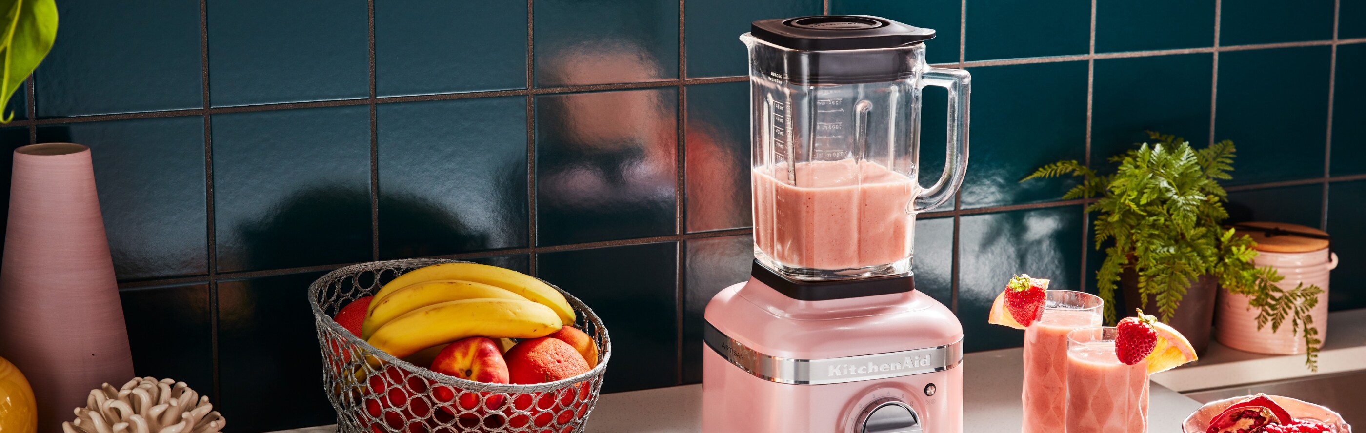 A KitchenAid® blender mixing frosé