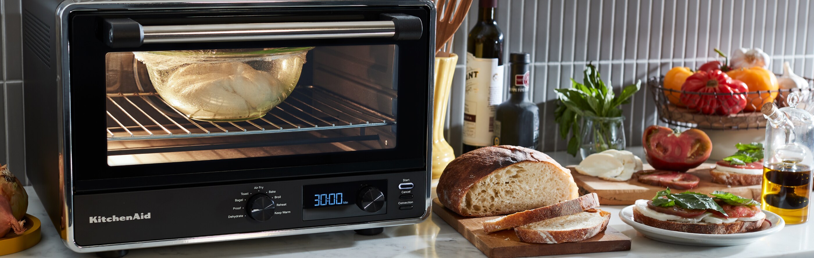 How To Make Fresh Garlic Bread at Home in a Toaster Oven KitchenAid
