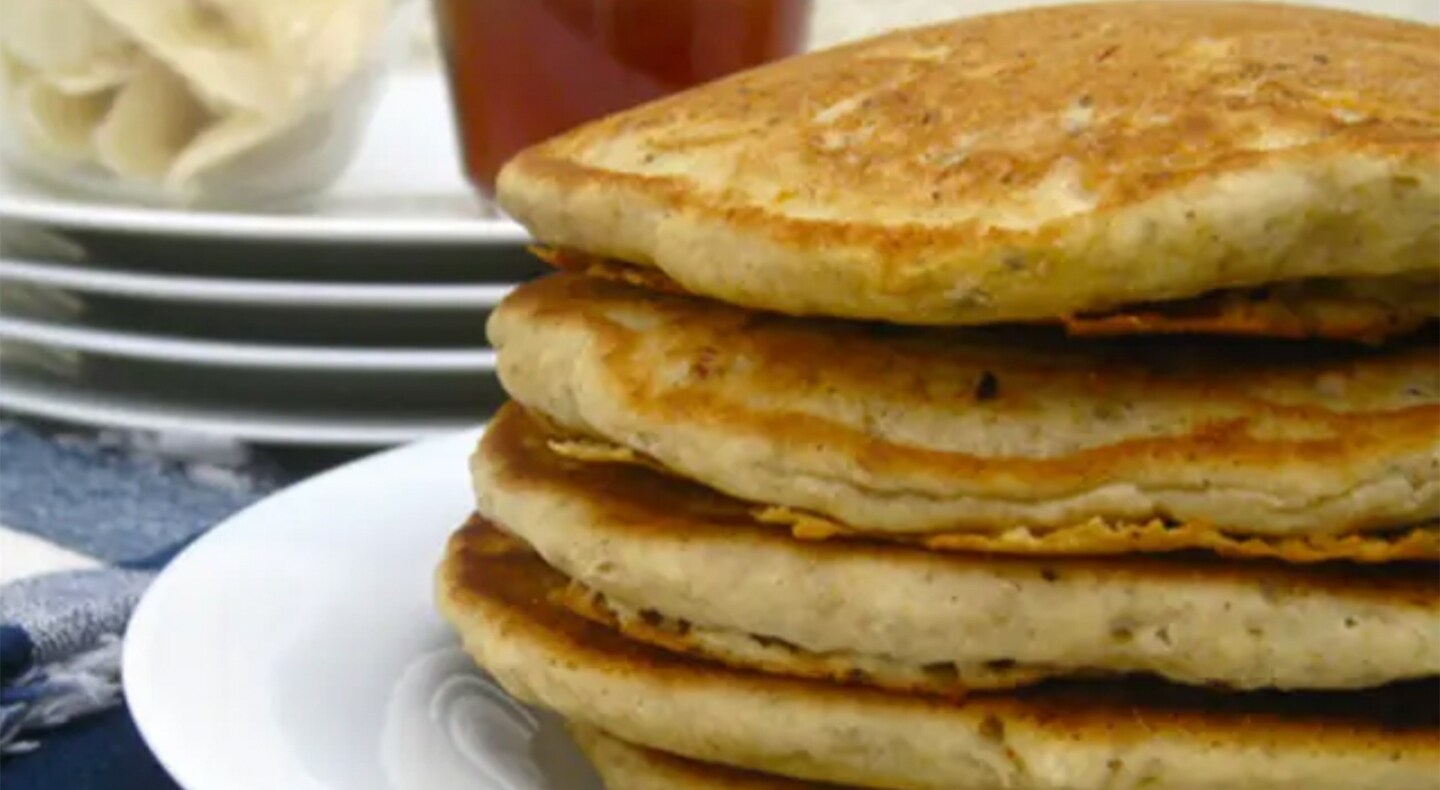 Close-up of stack of pancakes Close-up of stack of pancakes