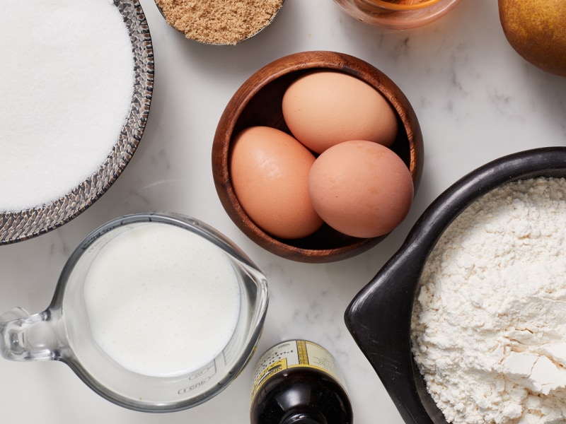 Various ingredients on a countertop