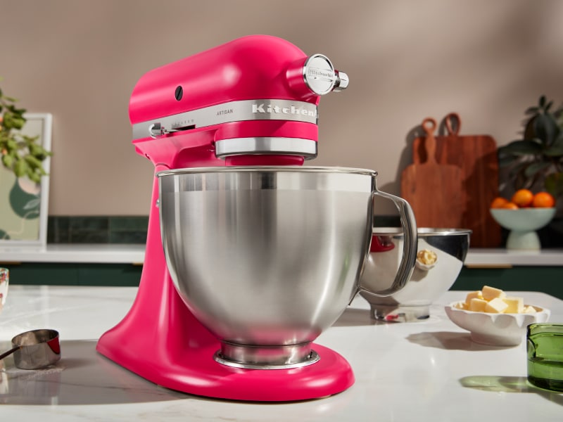 A pink KitchenAid® stand mixer A pink KitchenAid® stand mixer