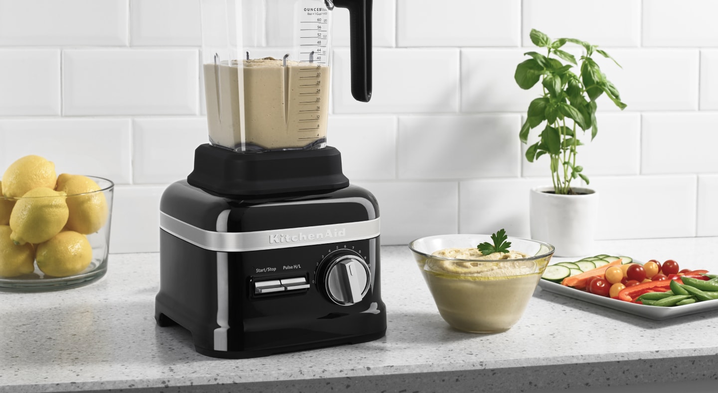 Tahini in a KitchenAid® blender Tahini in a KitchenAid® blender