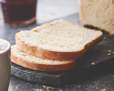 Homemade bread sliced