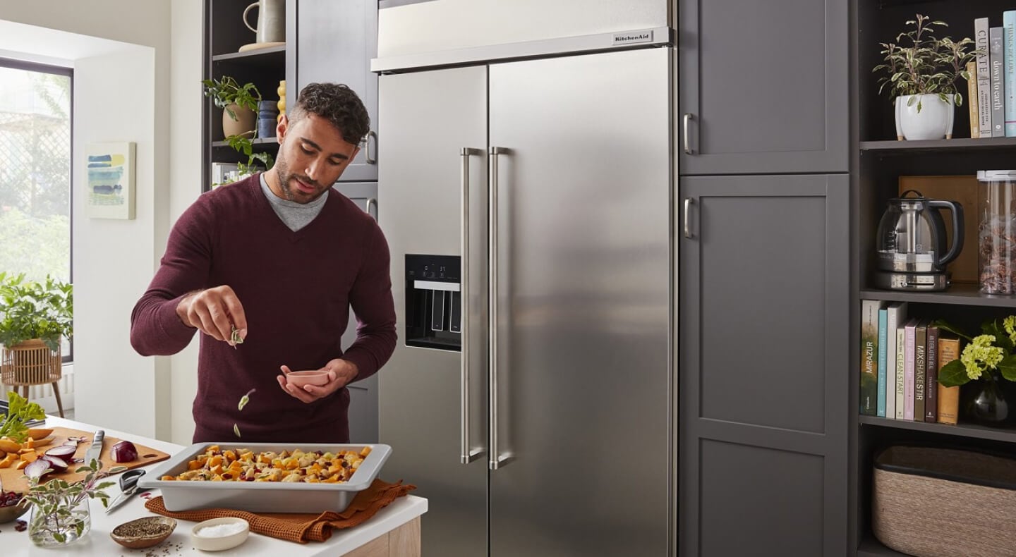 KitchenAid® 25.1 Cu. Ft. 42" Built-In Side-by-Side Refrigerator